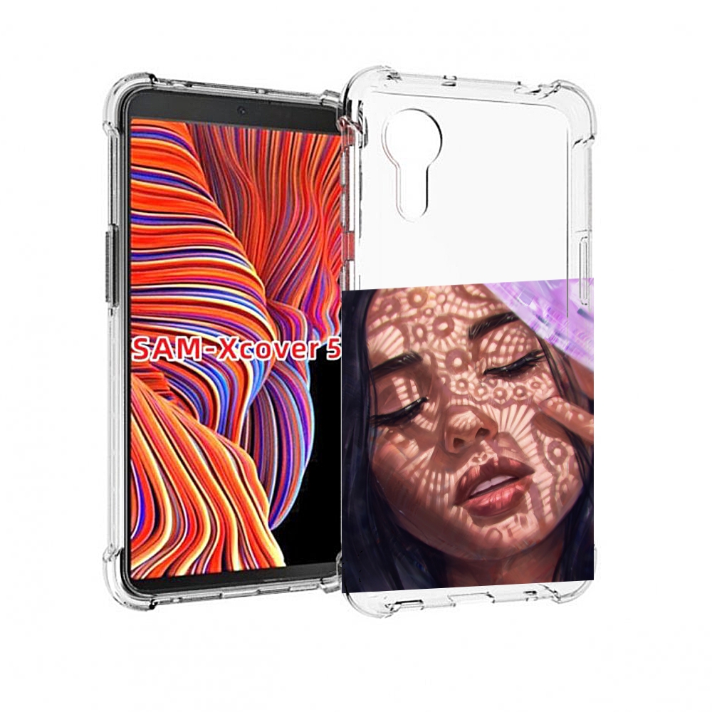 

Чехол MyPads девушка-под-кружевами женский для Samsung Galaxy Xcover 5, Прозрачный, Tocco
