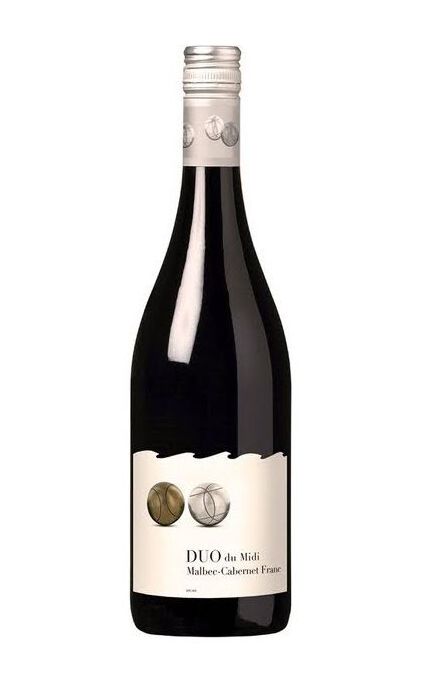 

Вино полусухое красное Duo du Midi Malbec Cabernet Franc 2020, Франция, 0.75 л