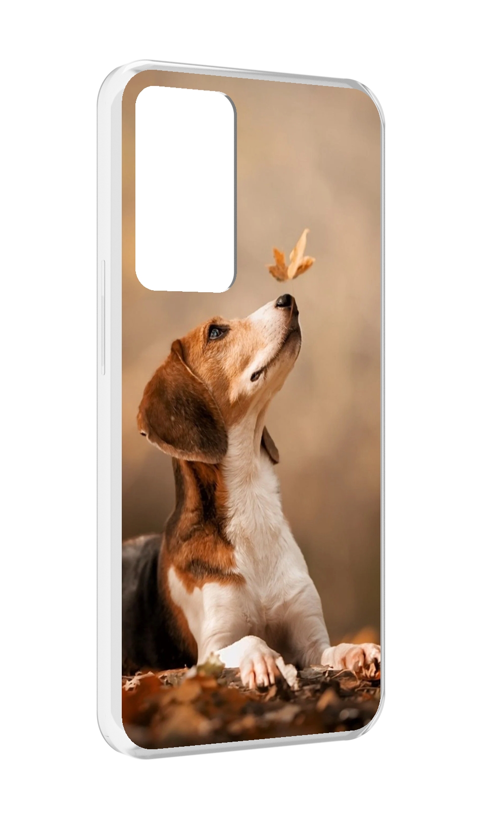 

Чехол MyPads бигль-собака для OPPO Reno 8 Lite, Прозрачный, Tocco