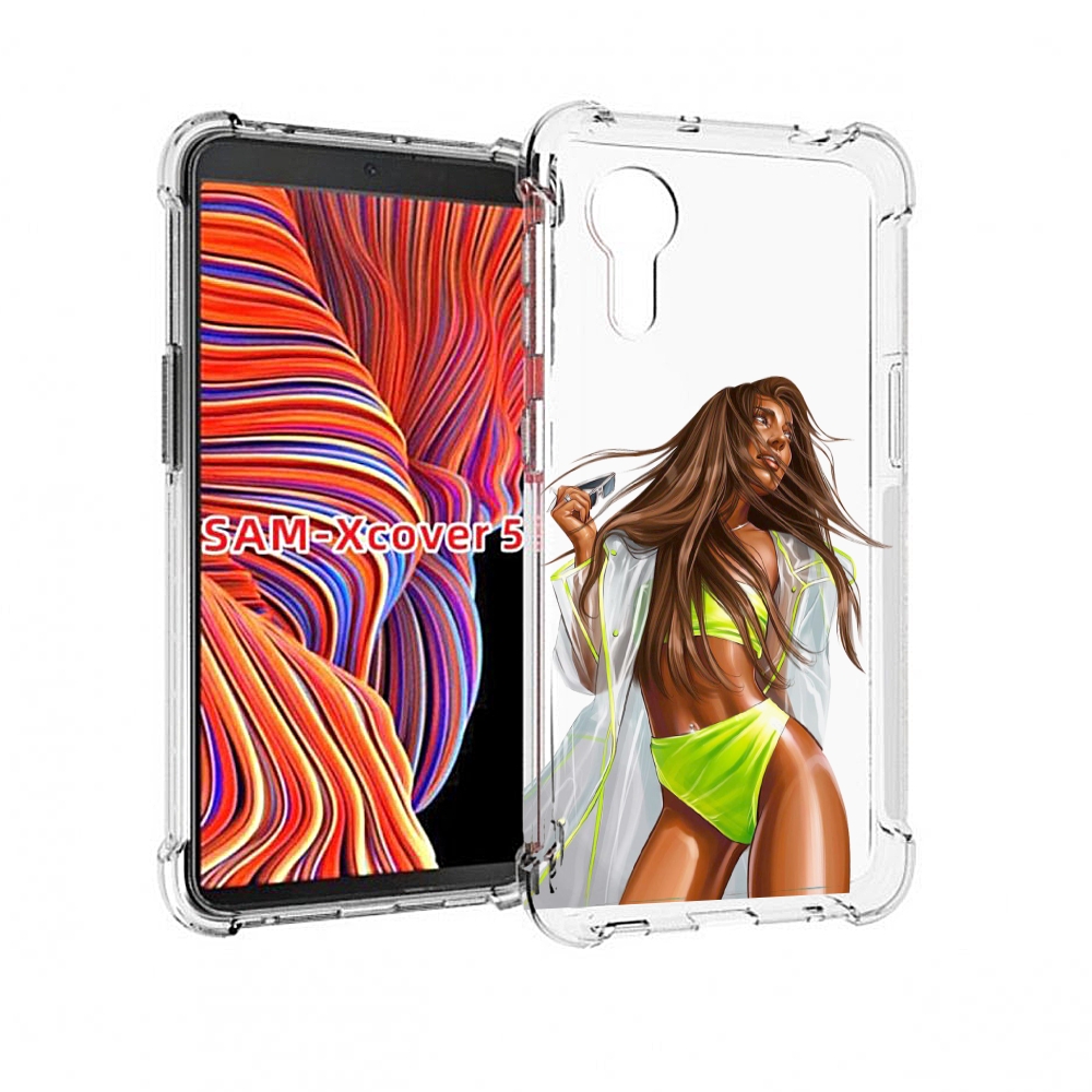 

Чехол MyPads девушка-модель-мулатка для Samsung Galaxy Xcover 5, Прозрачный, Tocco