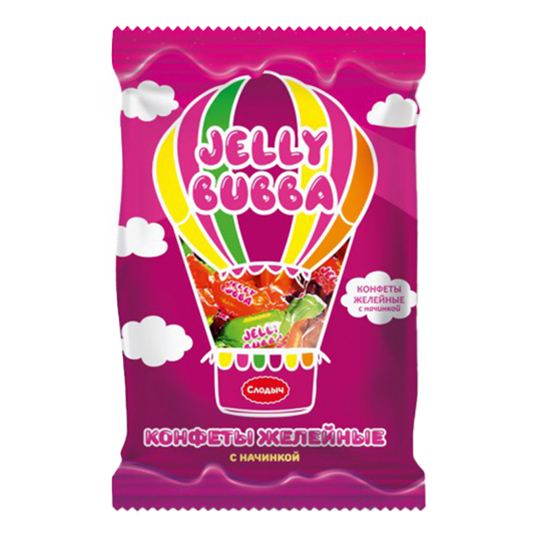 

Конфеты желейные Слодыч Jelly Bubba фруктово-ягодный микс 200 г