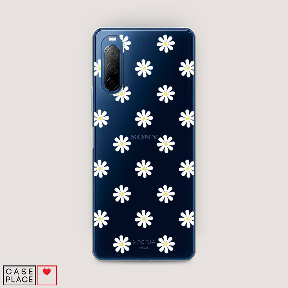 

Силиконовый чехол "Маленькие ромашки" на Sony Xperia 10 II, 54650-8