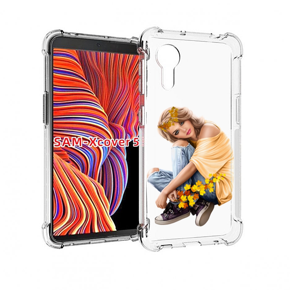 

Чехол MyPads девушка-в-цветочками женский для Samsung Galaxy Xcover 5, Прозрачный, Tocco
