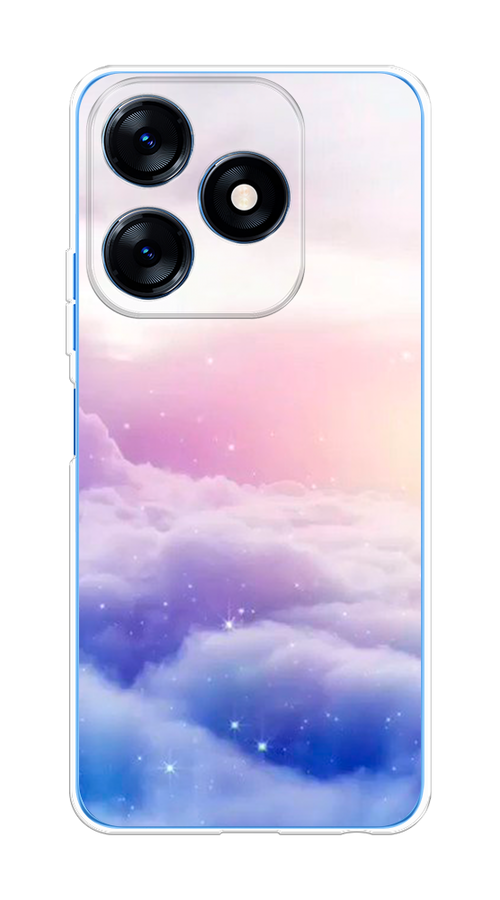 

Чехол на Tecno Spark 10/10C "Небеса", Голубой;белый;розовый, 303550-2