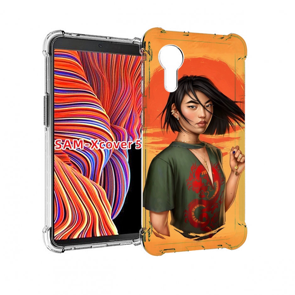 

Чехол MyPads девушка-в-оранжевом-фоне женский для Samsung Galaxy Xcover 5, Прозрачный, Tocco