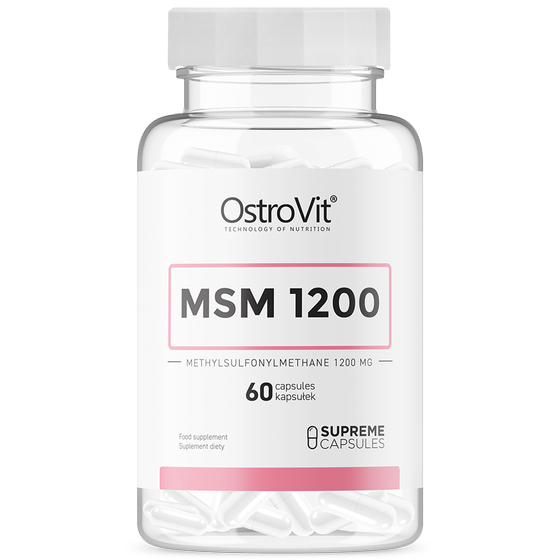 Для связок и суставов OstroVit MSM 1200 mg Supreme Capsules - 60 капсул