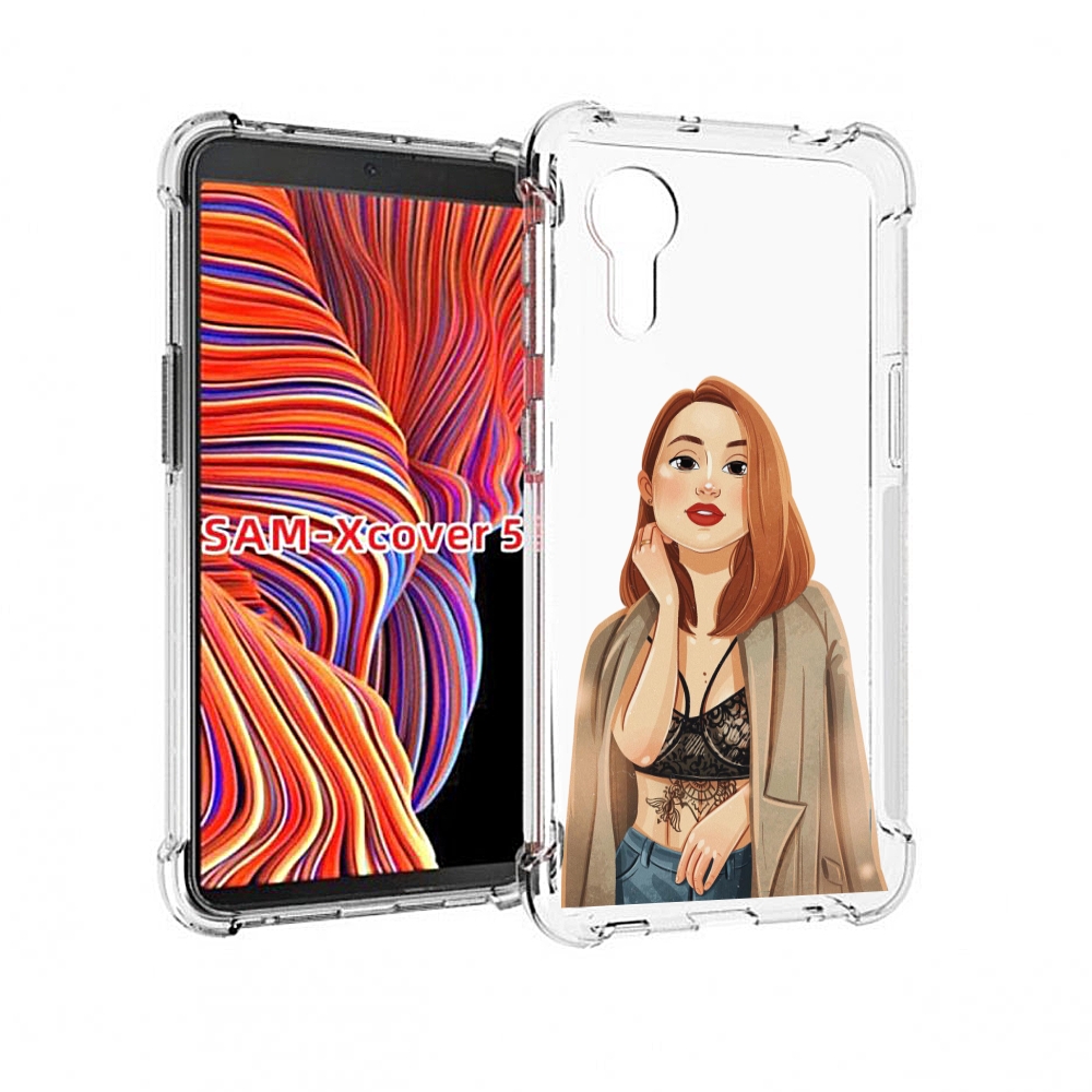 

Чехол MyPads девушка-в-кружевном-2 для Samsung Galaxy Xcover 5, Прозрачный, Tocco
