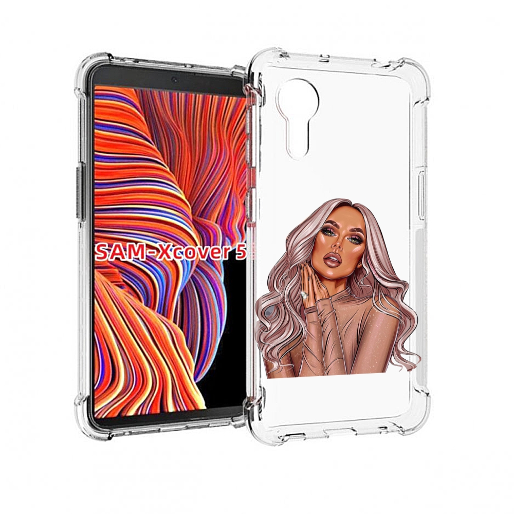 

Чехол MyPads девушка-в-коричневых-оттенках для Samsung Galaxy Xcover 5, Прозрачный, Tocco