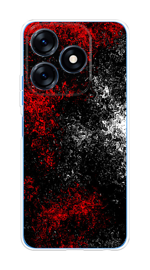 

Чехол на Tecno Spark 10/10C "Монотипия", Красный;черный;белый, 303550-3