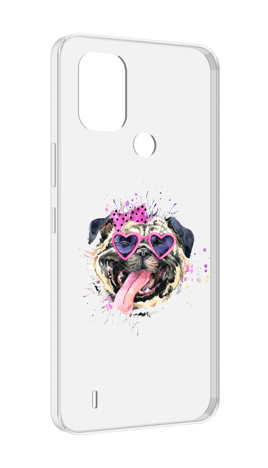 

Чехол MyPads Веселая собака для Nokia C31, Прозрачный, Tocco