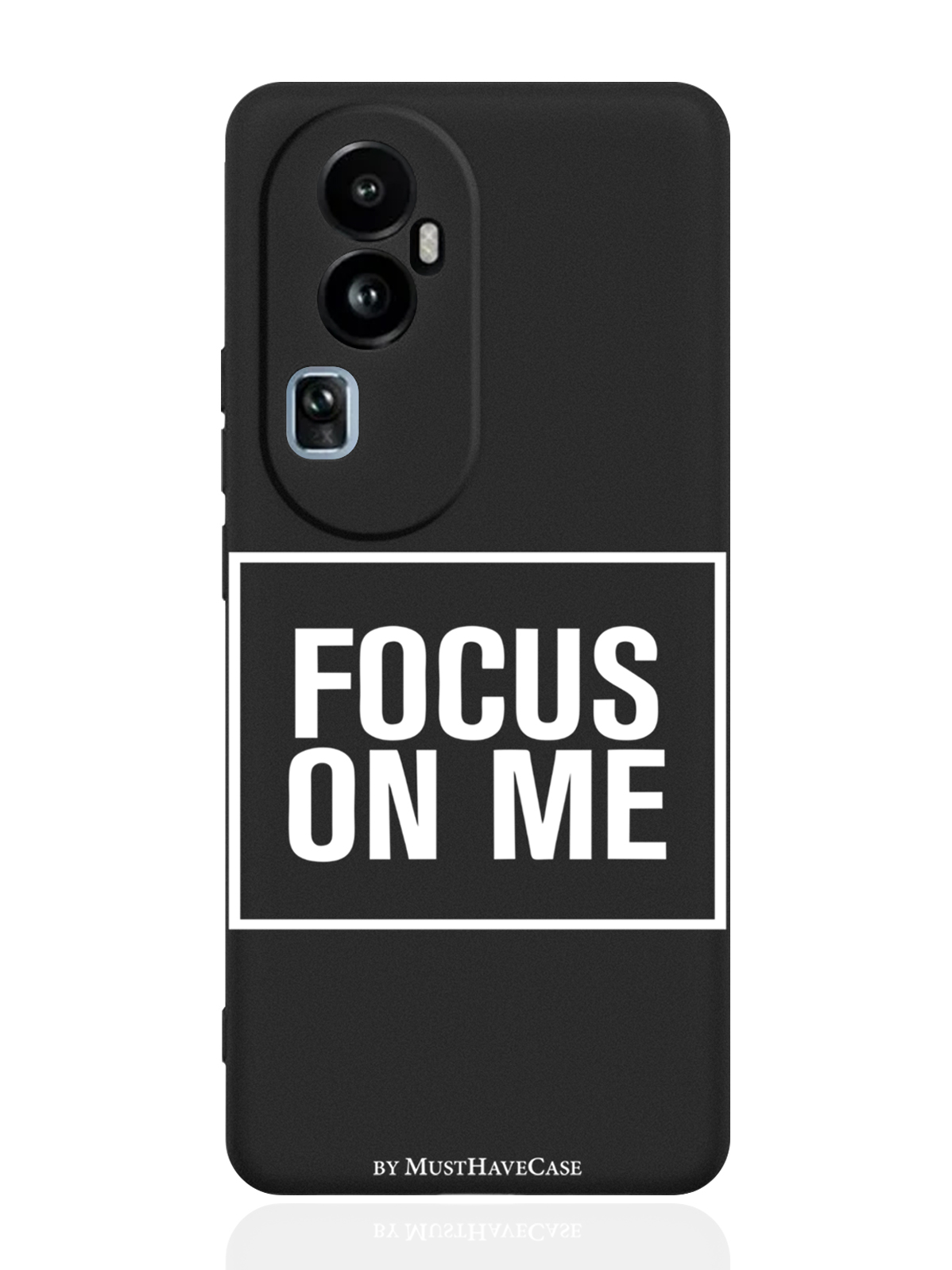 

Чехол для OPPO Reno10 Pro Focus on me черный, Черный;белый