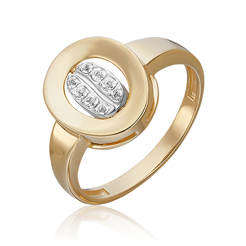 

Кольцо из комбинированного золота с топазом р. 17,5 PLATINA jewelry 01-5560-00-201-1121, 01-5560-00-201-1121