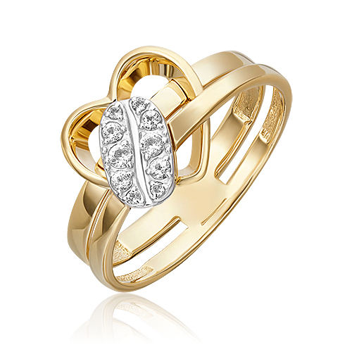 

Кольцо из комбинированного золота с топазом р. 18,5 PLATINA jewelry 01-5559-00-201-1121, 01-5559-00-201-1121