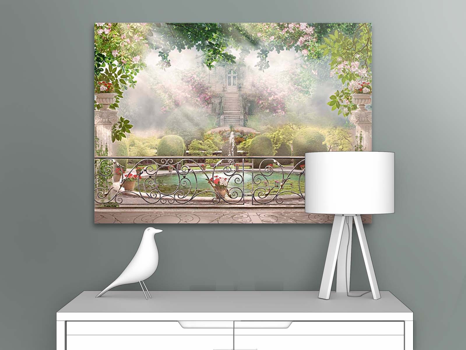 

Картина на стену для интерьера ПЕРВОЕ АТЕЛЬЕ "Веранда с видом на живописный сад" 60х44 см, Веранда с видом на живописный сад