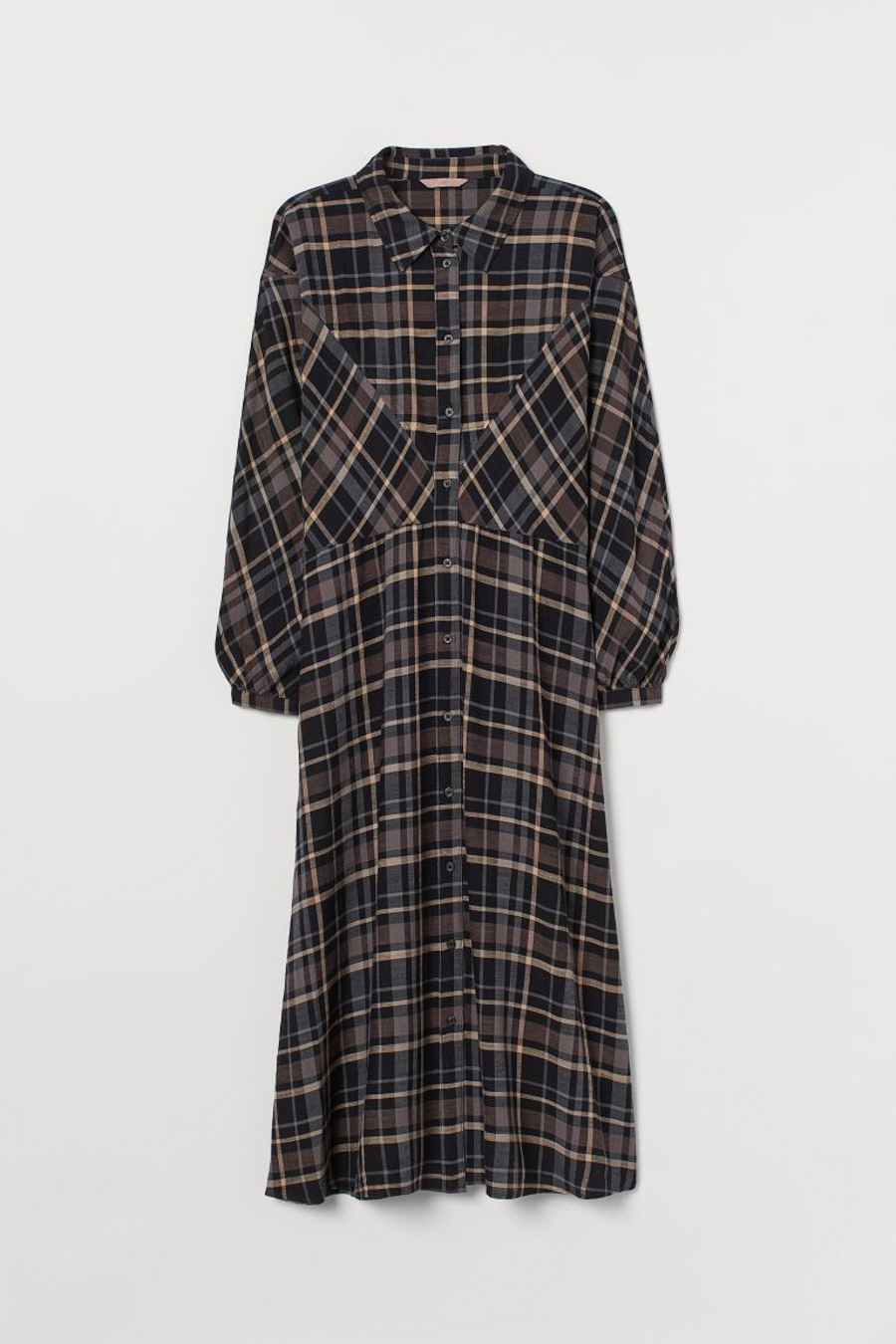 

Платье H&M для женщин, чёрное, бежевое, размер 3XL, 888911001, Черный, 888911
