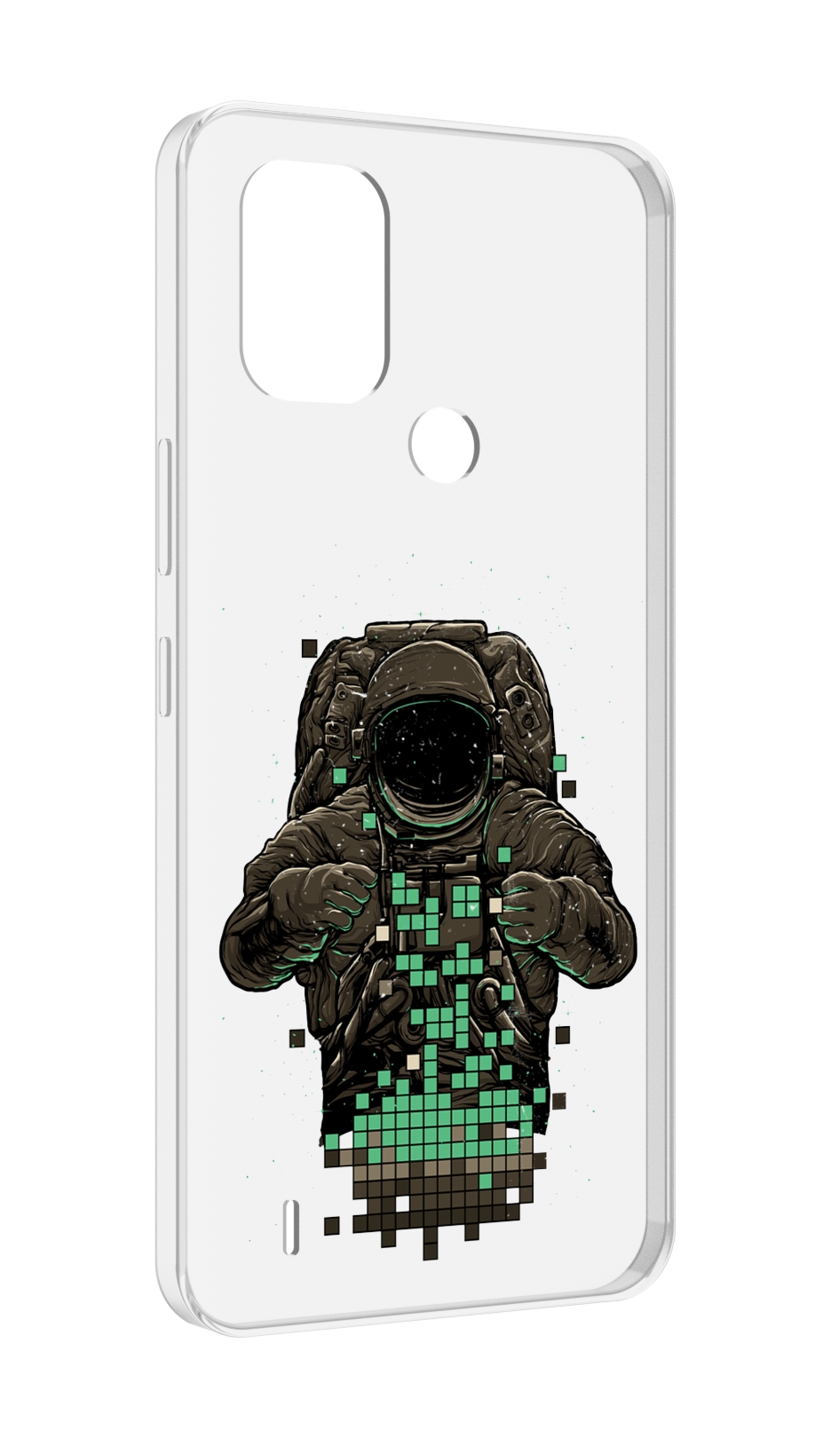 

Чехол MyPads космонавт с пикселями для Nokia C31, Прозрачный, Tocco