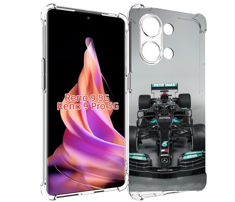 

Чехол MyPads формула 1 мерседес для Oppo Reno 9/Reno 9 Pro, Прозрачный, Tocco