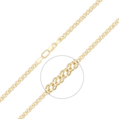 

Цепочка из желтого золота 45 см PLATINA jewelry 21-0313-050-1130-17, 21-0313-050-1130-17
