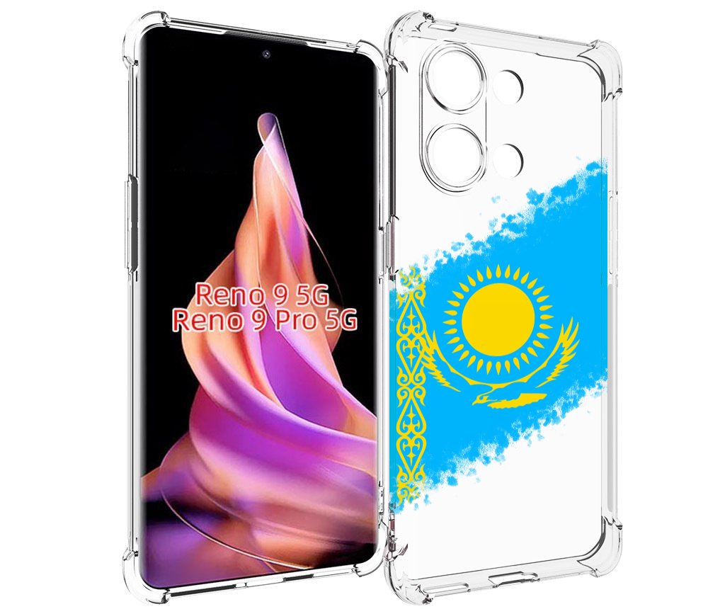 

Чехол MyPads флаг Казахстана для Oppo Reno 9/Reno 9 Pro, Прозрачный, Tocco