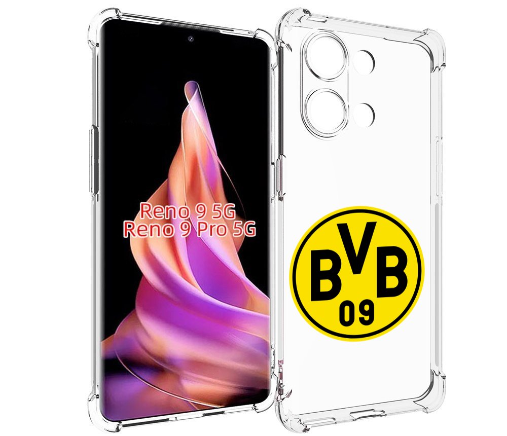 

Чехол MyPads фк-боруссия для Oppo Reno 9/Reno 9 Pro, Прозрачный, Tocco