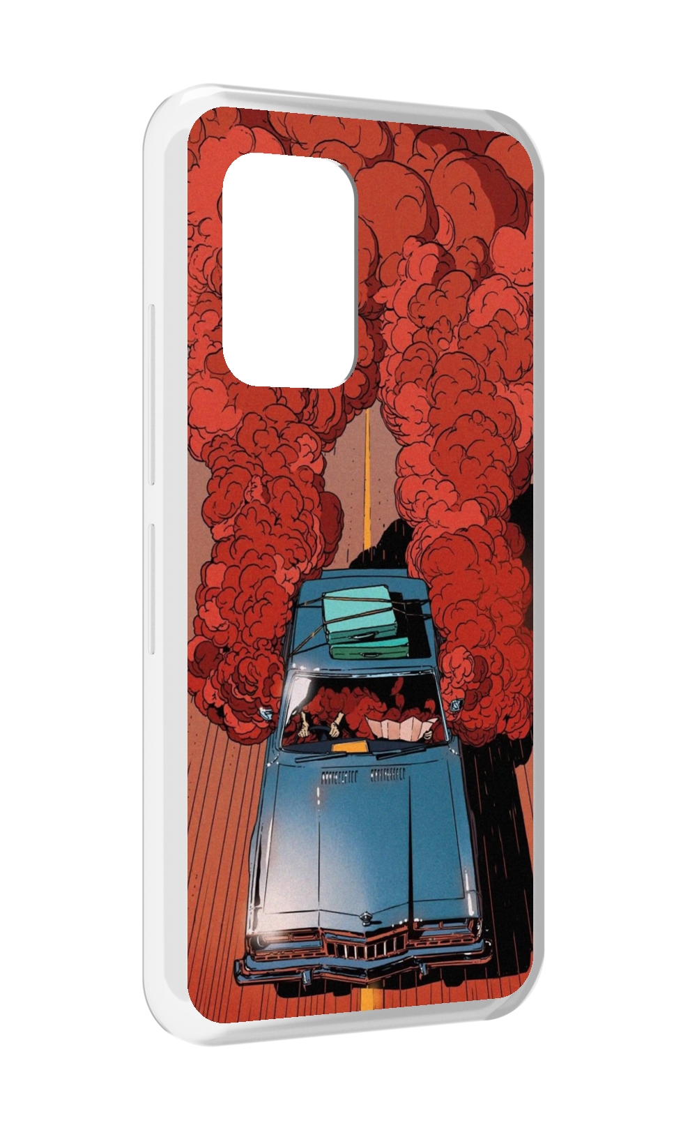 

Чехол MyPads машина мчится с дымком для UMIDIGI Bison GT, Прозрачный, Tocco