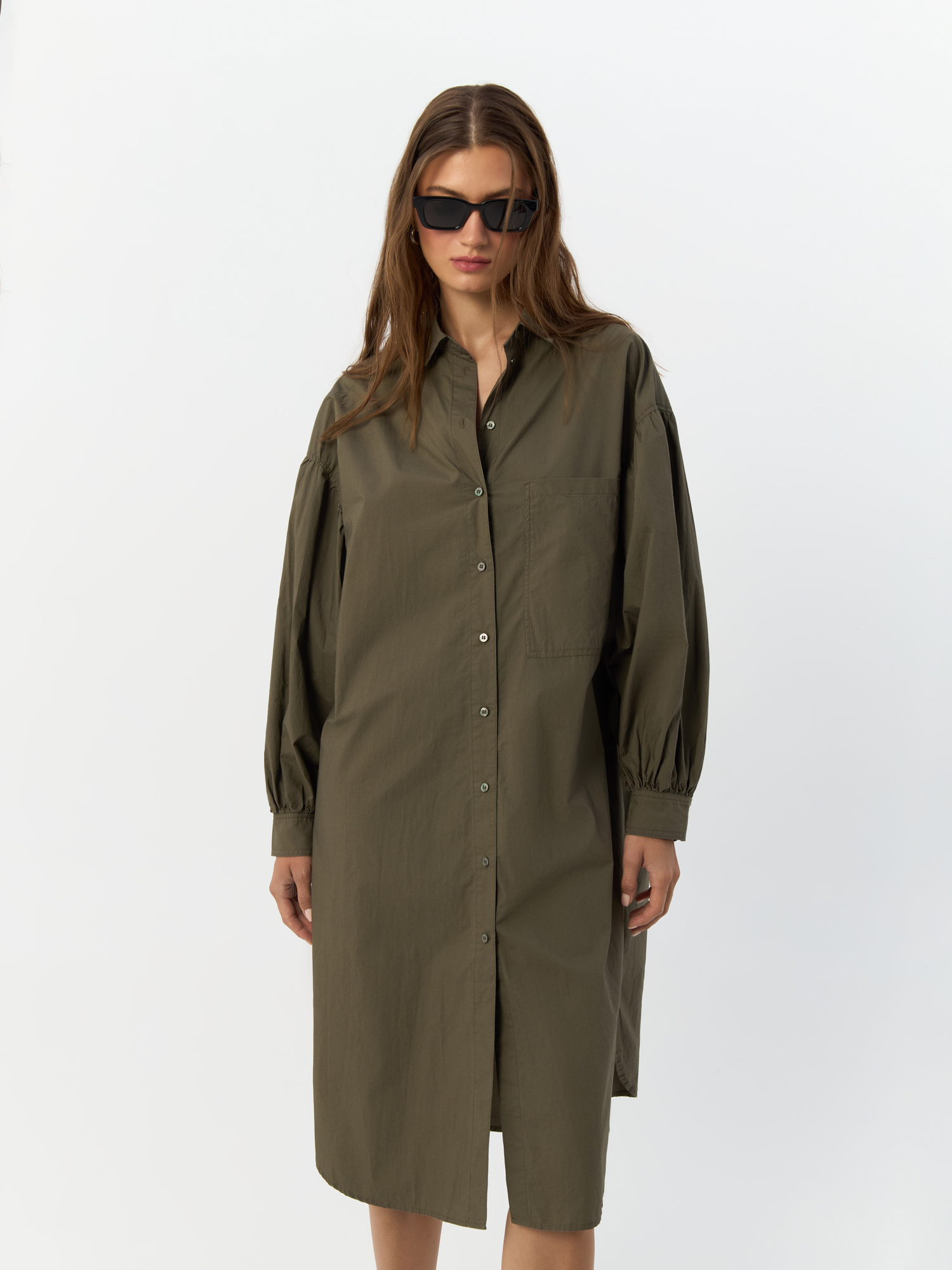

Платье женское H&M 856808001 хаки M, 856808001