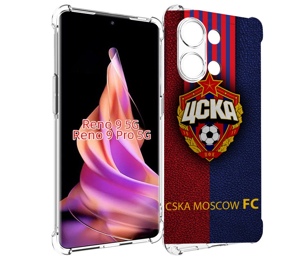 

Чехол MyPads фк цска для Oppo Reno 9/Reno 9 Pro, Прозрачный, Tocco