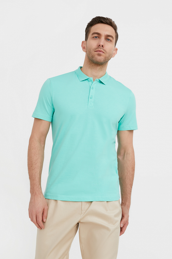 

Футболка-поло мужская BAS-20004 Finn Flare зеленая 4XL, BAS-20004