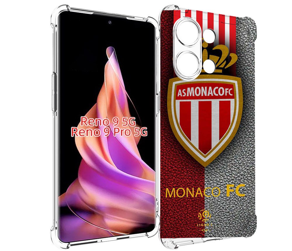

Чехол MyPads фк монако для Oppo Reno 9/Reno 9 Pro, Прозрачный, Tocco