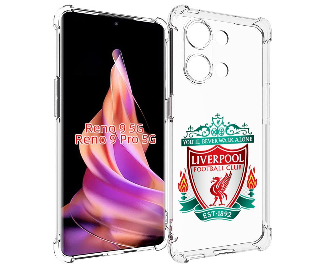 

Чехол MyPads фк ливерпуль мужской для Oppo Reno 9/Reno 9 Pro, Прозрачный, Tocco