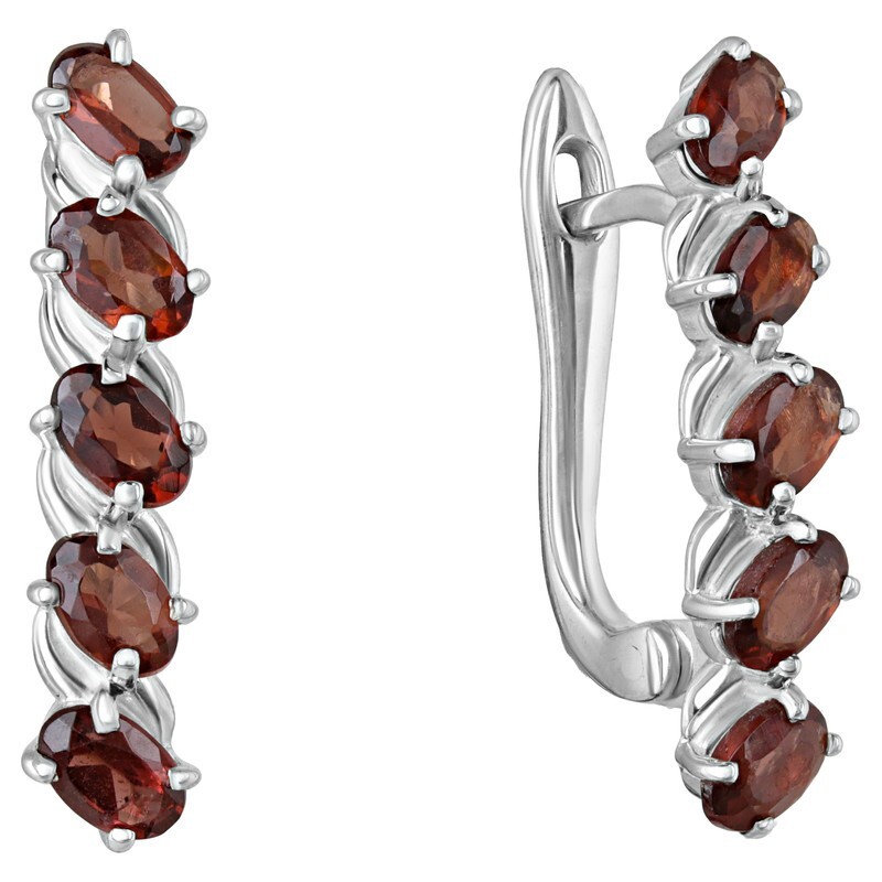 

Серьги из серебра с гранатом LAZURIT-ONLINE 7976NP, 7976NP