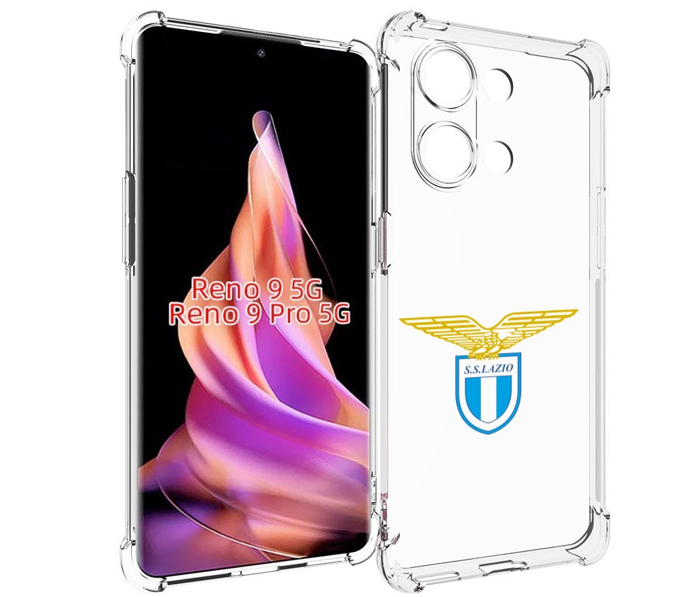 

Чехол MyPads фк лацио для Oppo Reno 9/Reno 9 Pro, Прозрачный, Tocco