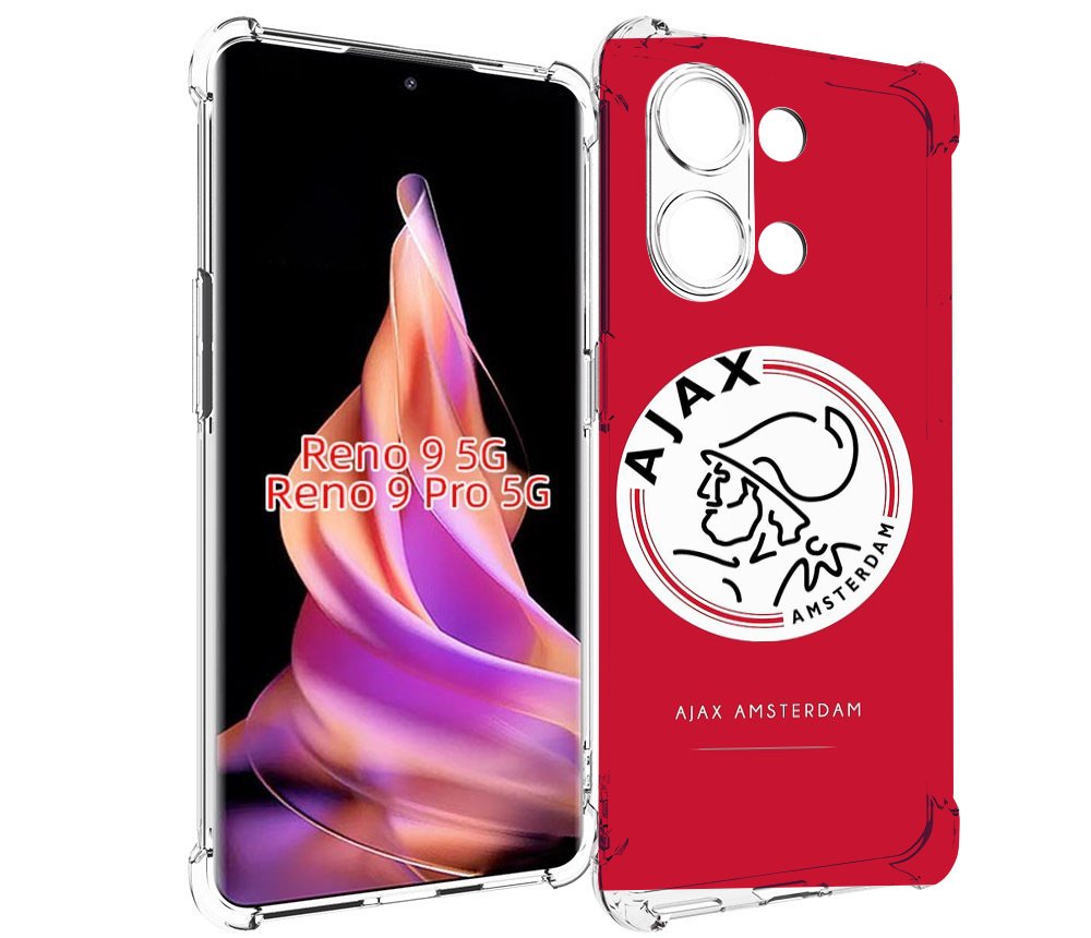 

Чехол MyPads фк аякс амстердам для Oppo Reno 9/Reno 9 Pro, Прозрачный, Tocco