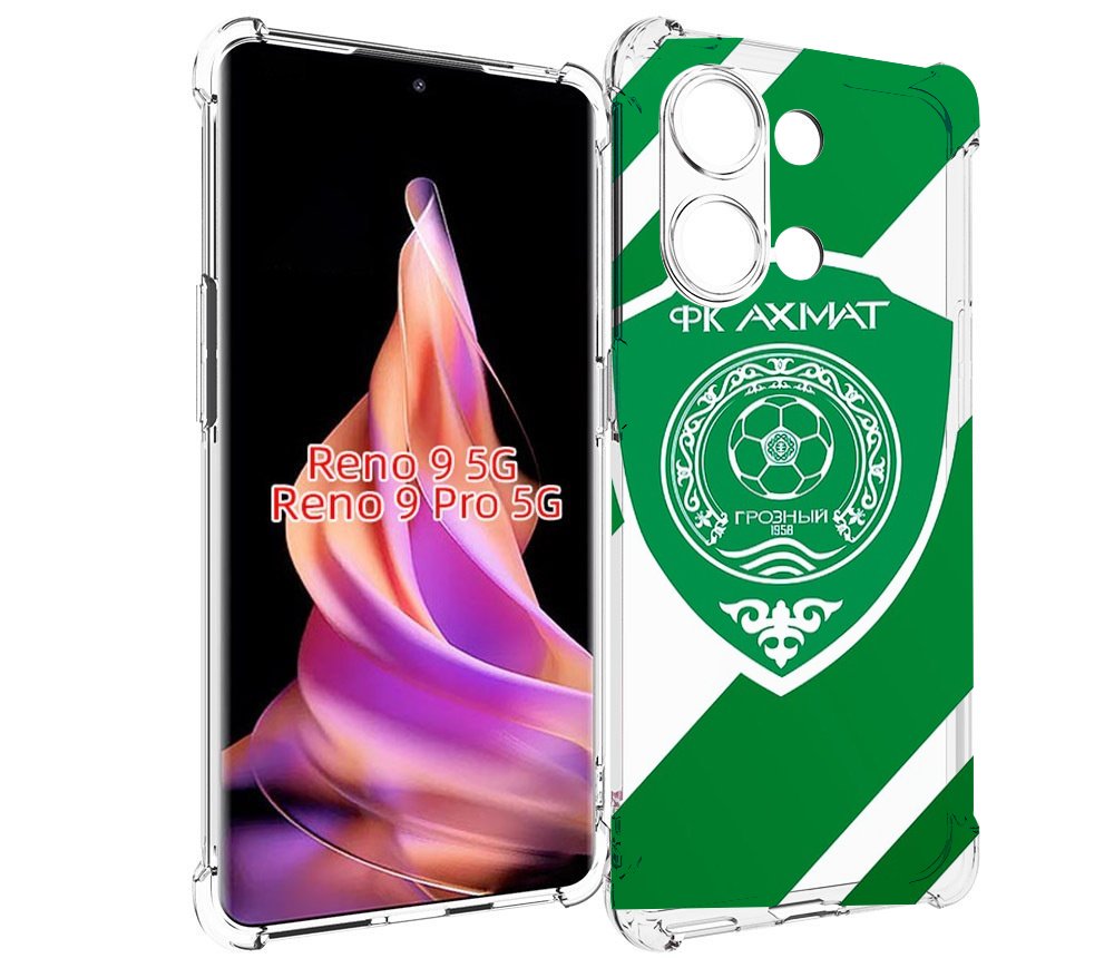 

Чехол MyPads фк ахмат грозныи мужской для Oppo Reno 9/Reno 9 Pro, Прозрачный, Tocco