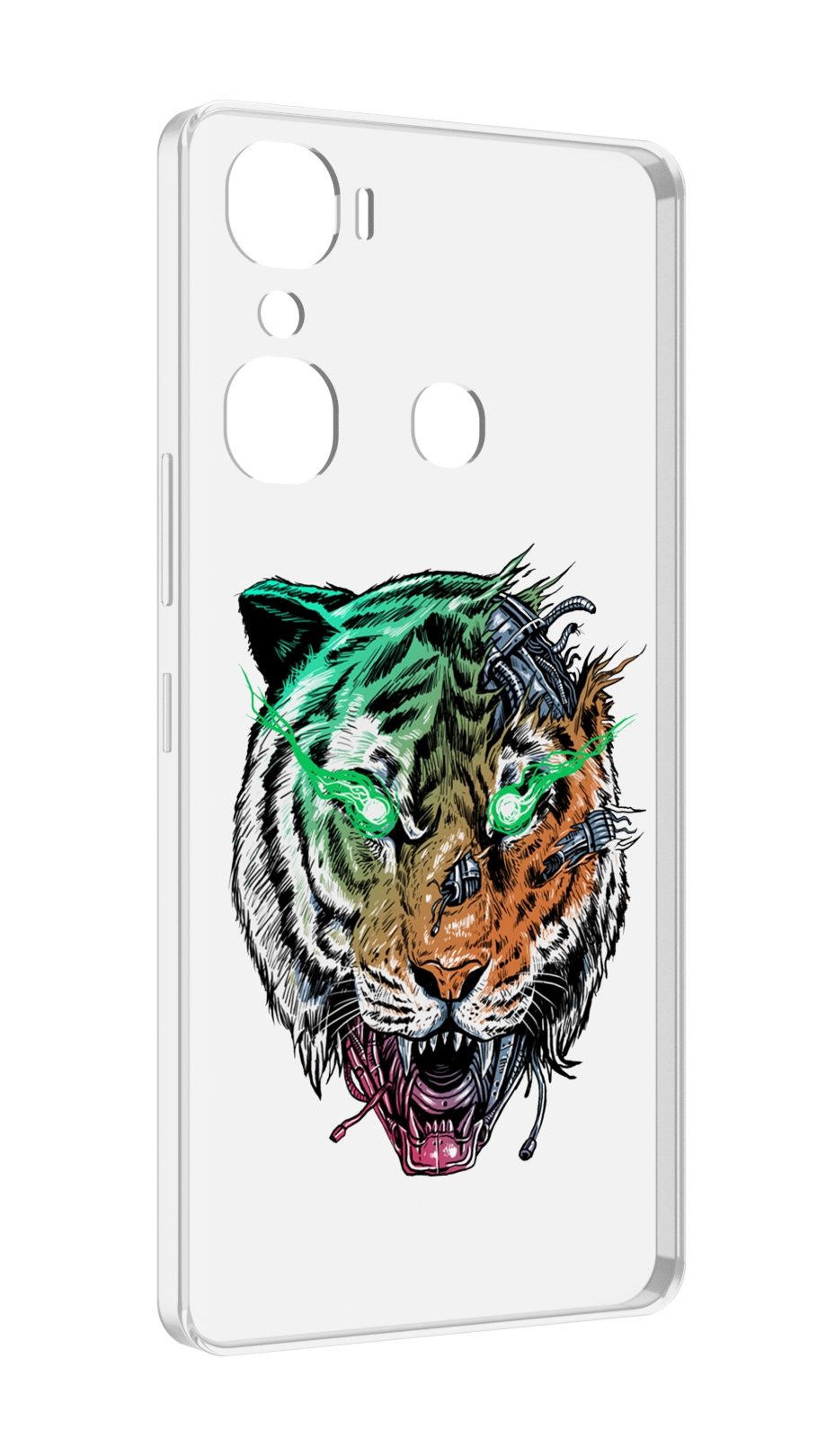

Чехол MyPads робо-тигр для Infinix Hot 12 Pro, Прозрачный, Tocco