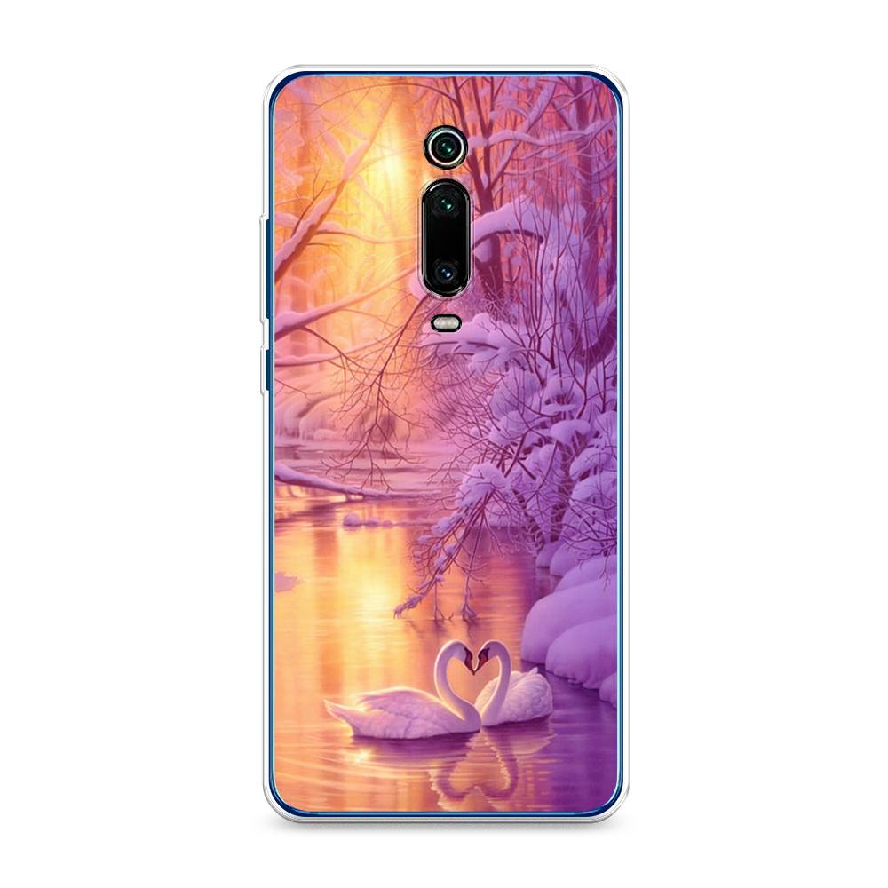 

Чехол на Xiaomi Redmi K20 "Зима 1", Фиолетовый;желтый, 35850-2