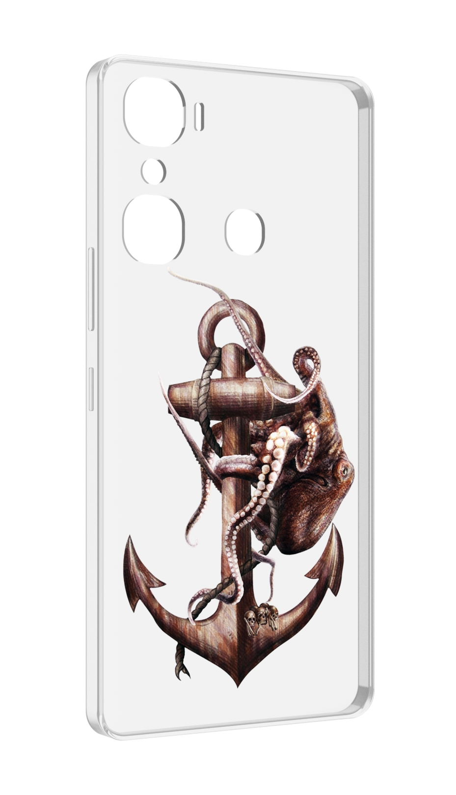 

Чехол MyPads ржавый якорь для Infinix Hot 12 Pro, Прозрачный, Tocco