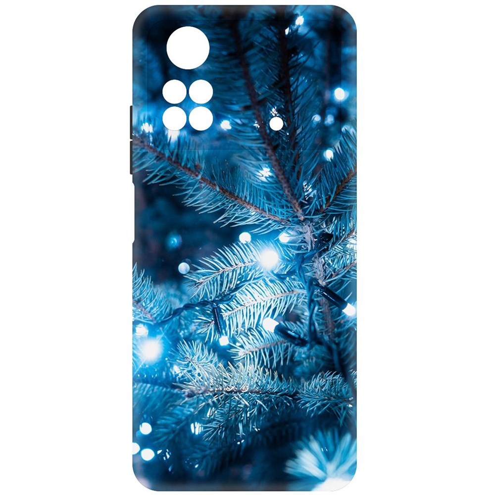 

Чехол-накладка Софт Гирлянда для Poco M4 Pro, Черный