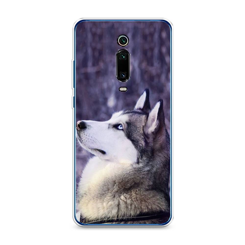 

Чехол на Xiaomi Redmi K20 "Хаски 1", Фиолетовый;белый, 35850-1
