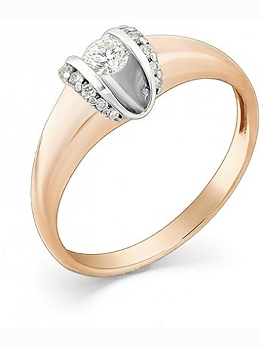 

Кольцо из красного золота с 15 бриллиантами р. 17 Master Brilliant 1-106-966, 1-106-966