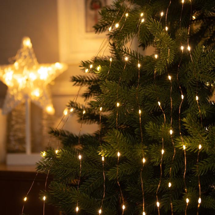 

Световая гирлянда новогодняя Luazon Lighting Конский хвост 5206118 1 м белый теплый, Конский хвост