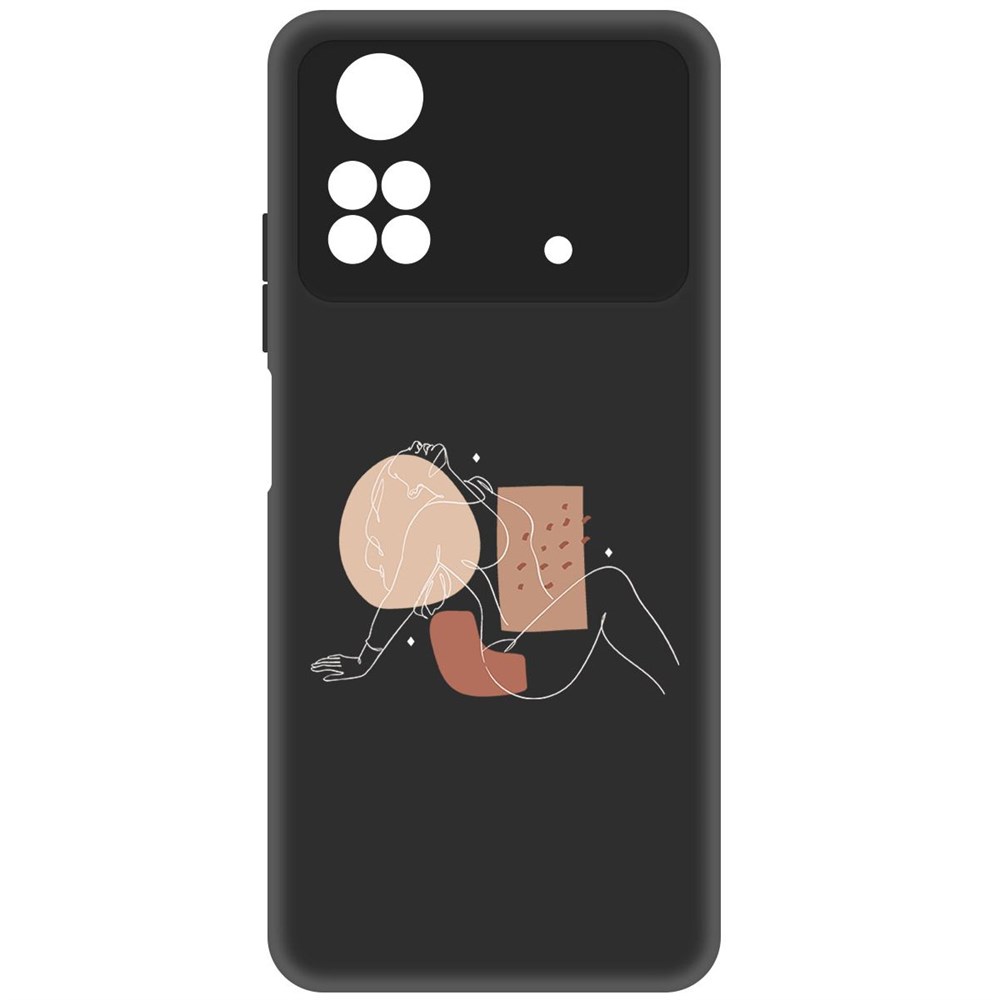 

Чехол-накладка Софт Чувственность для Poco M4 Pro, Черный