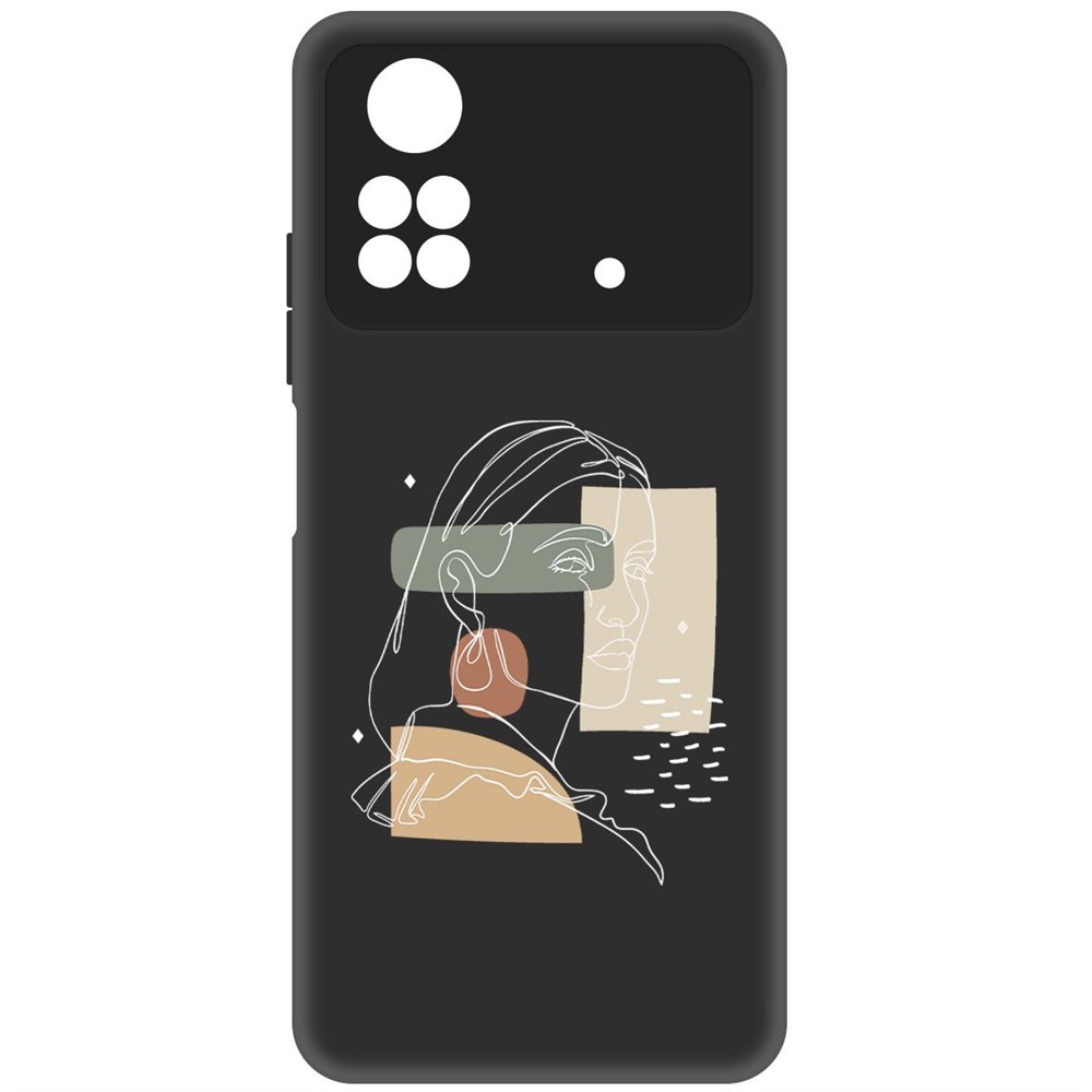 

Чехол-накладка Софт Уверенность для Poco M4 Pro, Черный