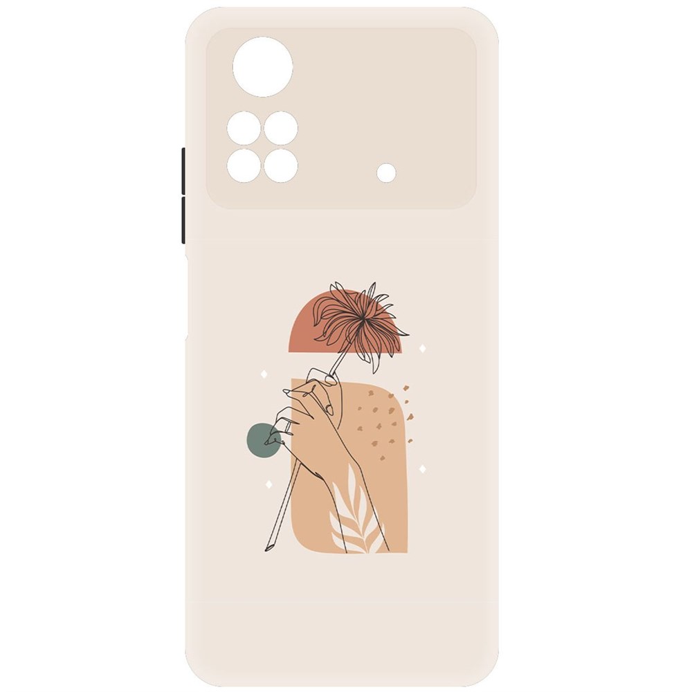 

Чехол-накладка Софт Романтика для Poco M4 Pro, Черный