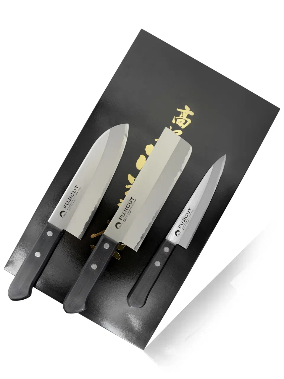 фото Набор кухонных ножей fuji cutlery 3 ножа, подарочная упаковка, японские кухонные ножи