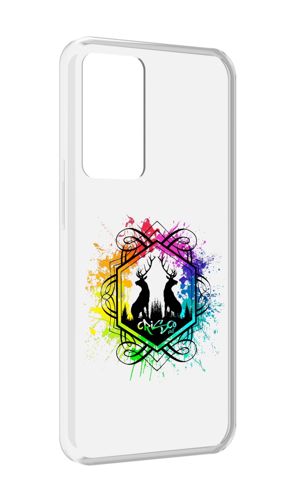 

Чехол MyPads арт-с-оленями для OPPO Reno 8 Lite, Прозрачный, Tocco