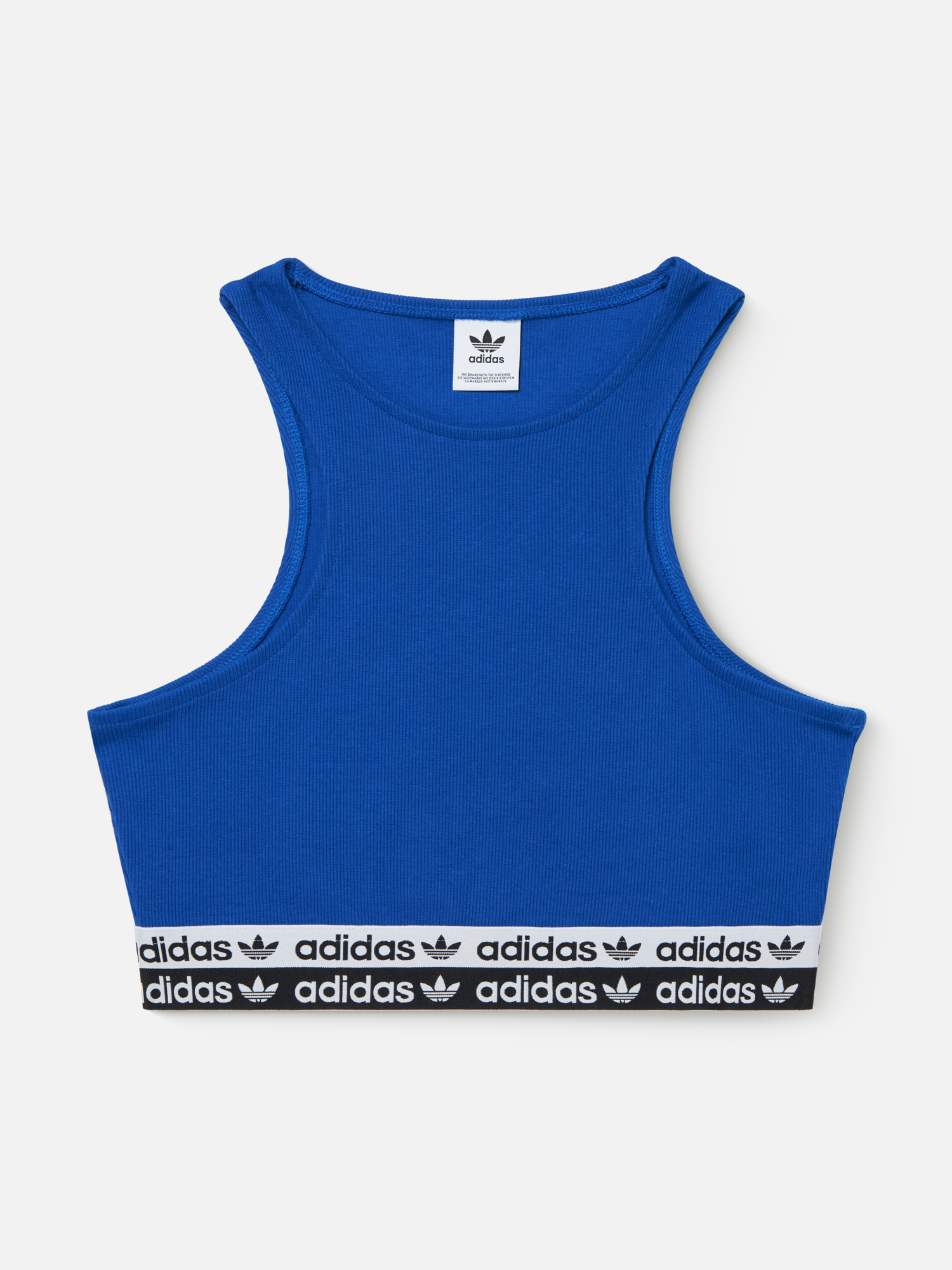 Топ женский Adidas Cropped Bra Top ED7427 синий 36 DE 2590₽