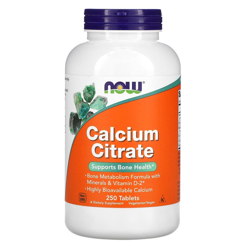 Купить Кальций цитрат NOW Calcium Citrate 250 таблеток