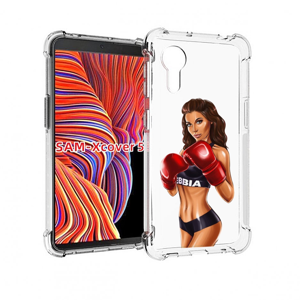 Чехол MyPads девушка-в-боксерских-перчатках женский для Samsung Galaxy Xcover 5 Tocco