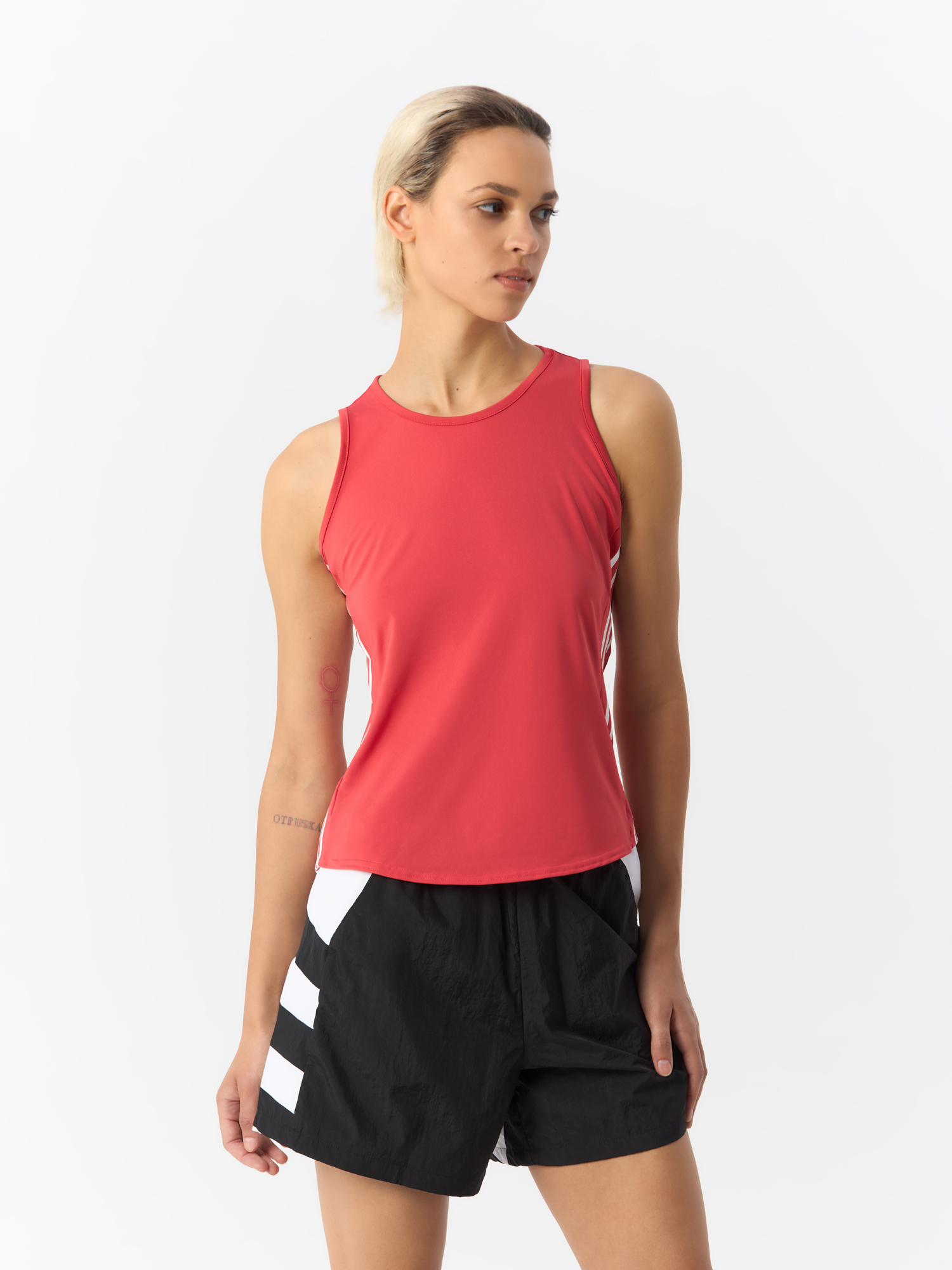 Майка женская Adidas 3-Stripes Tank Top FL2050 красная M